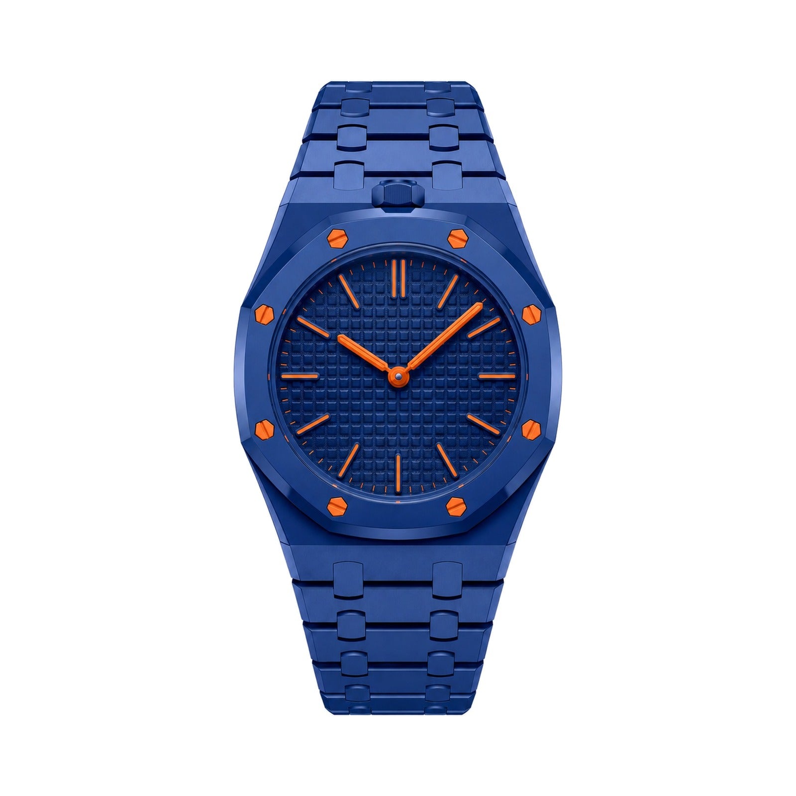 OCTAVIR Cobalt Bioceramic modular watch strap — compatible with AP × Swatch Royal Pop bioceramic case (watch not included)
