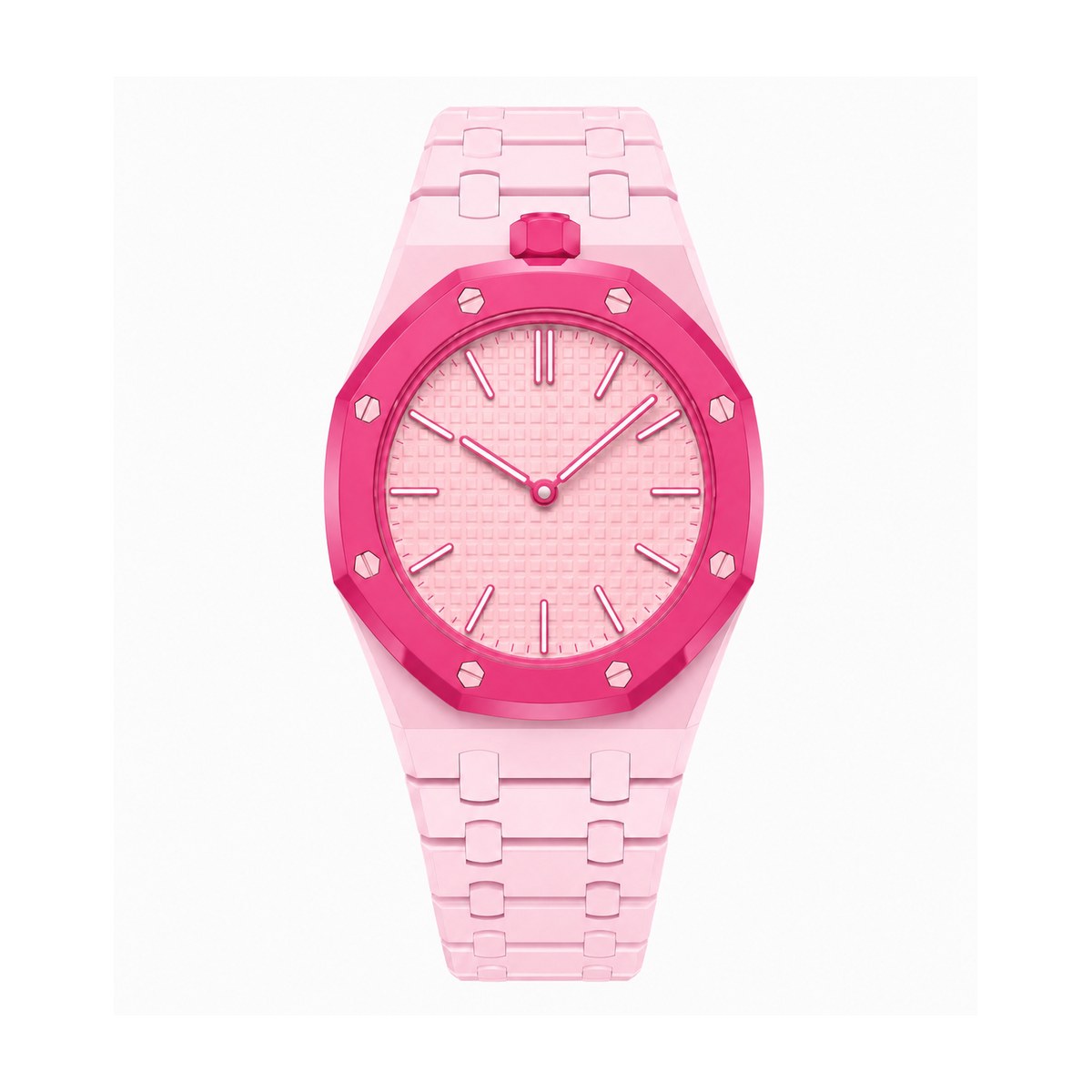 OCTAVIR Flamingo Bioceramic modular watch strap (watch case not included)
