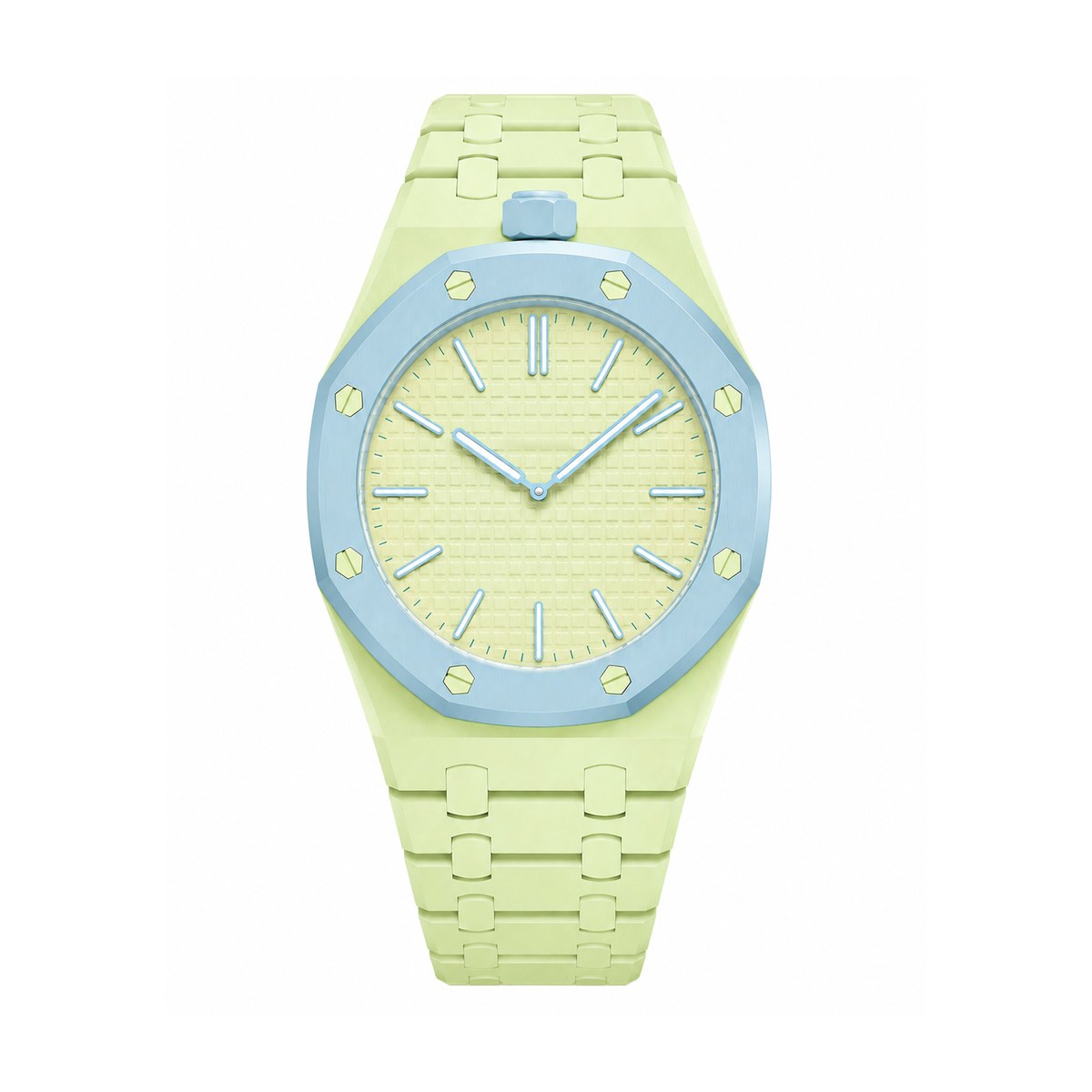 OCTAVIR Pistachio Bioceramic modular watch strap (watch case not included)