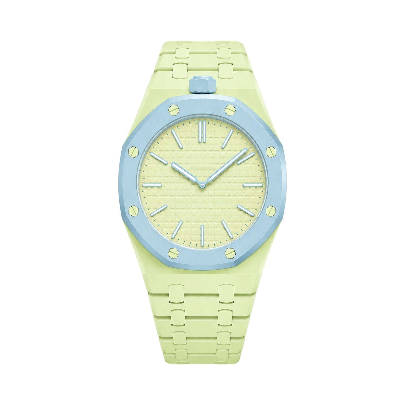 OCTAVIR Pistachio Bioceramic modular watch strap (watch case not included)